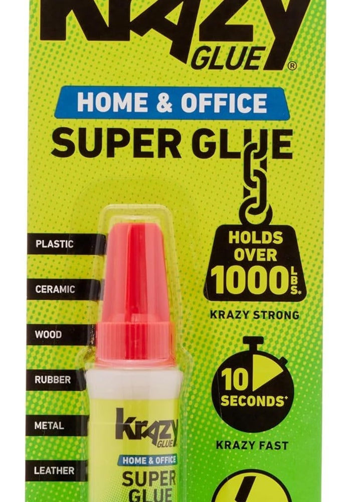 Krazy Glue Home & Office Super Glue with Brush Applicator - 5g